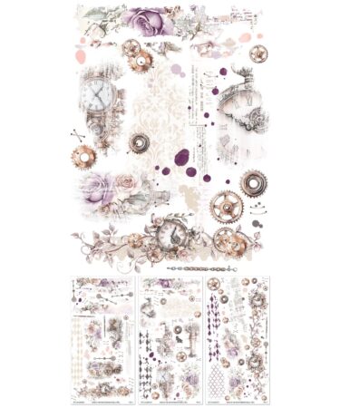 Alternative view of 49 and Market- Collezione Echoes of Time - 6x12 Rub-on Transfer Set