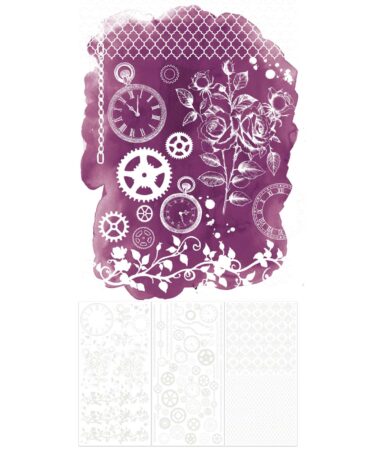 Alternative view of 49 and Market- Collezione Echoes of Time - Irresistible Times 6x12 Rub-on Transfer Set