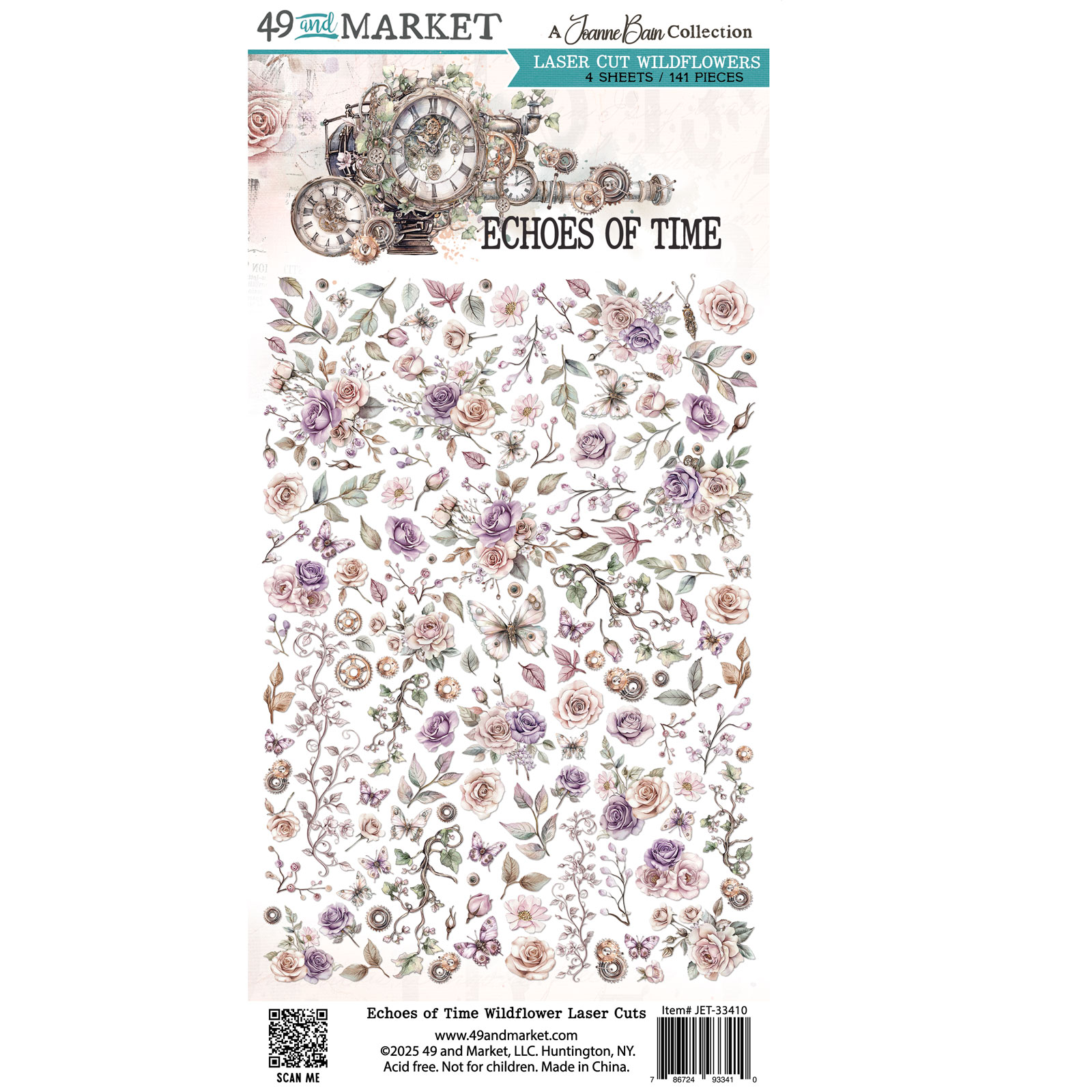 49 and Market- Collezione Echoes of Time -Laser Cut Wildflowers