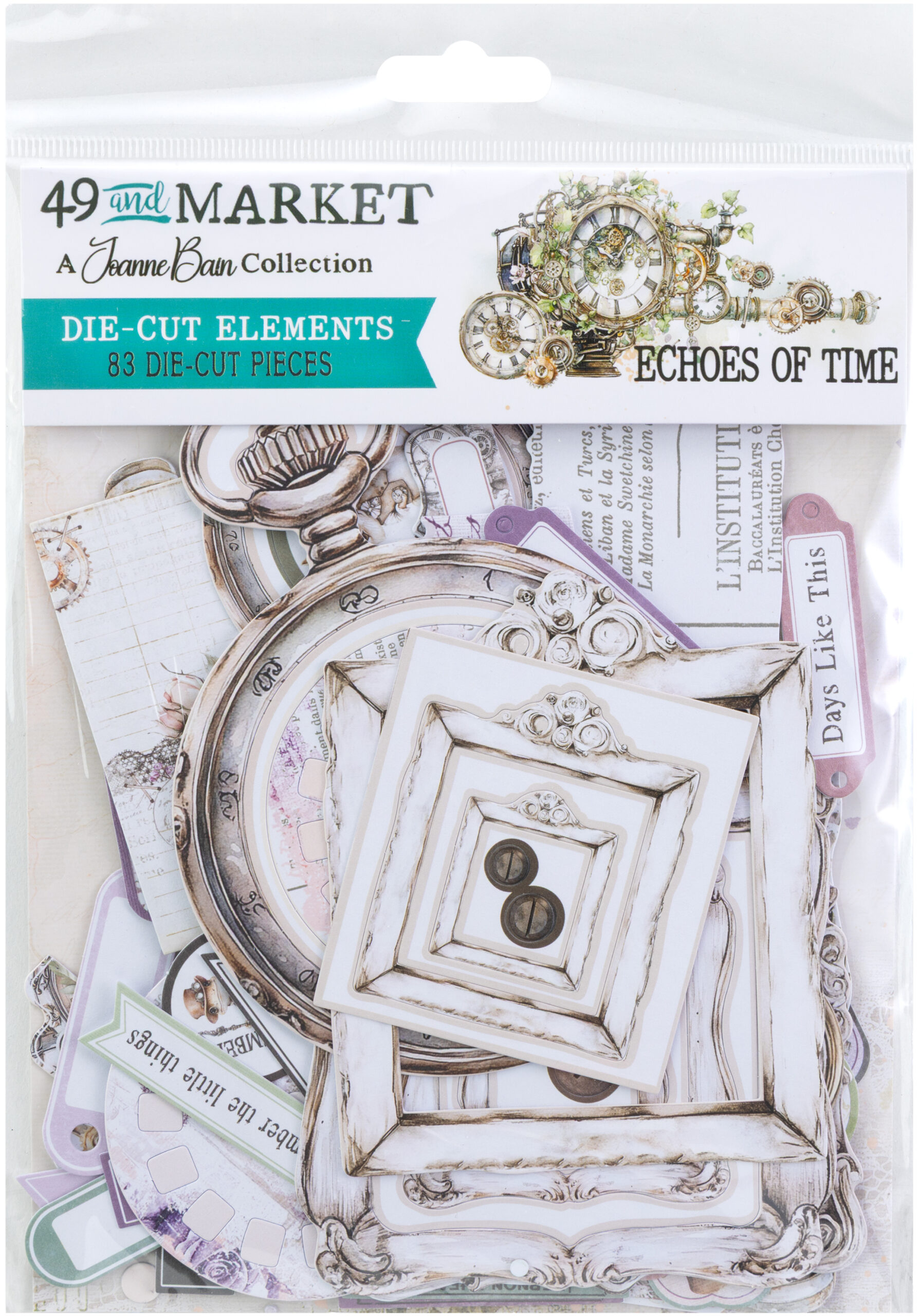 49 and Market- Collezione Echoes of Time - Die-cut Elements