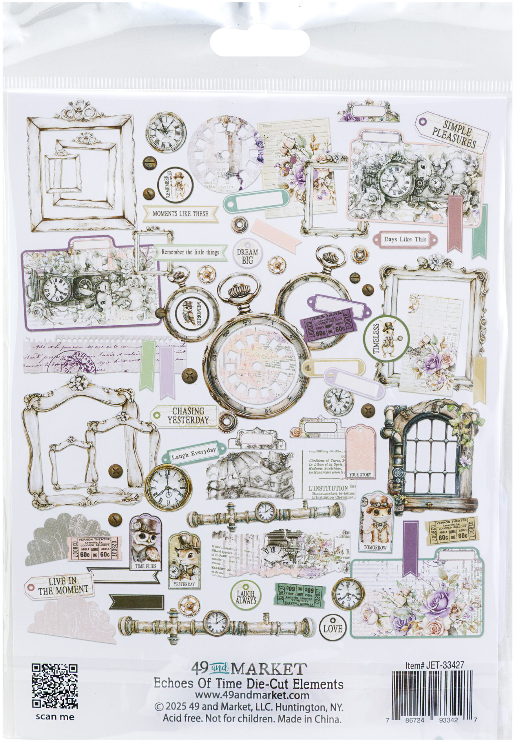 49 and Market- Collezione Echoes of Time - Die-cut Elements - immagine 2
