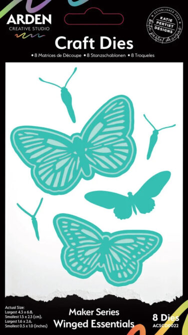 ARDEN CREATIVE STUDIO - Collezione Laurel Grove  Maker Series Craft Die Set Winged Essentials