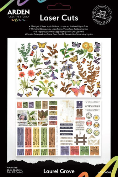 ARDEN CREATIVE STUDIO - Collezione Laurel Grove Laser Cuts (98pcs)