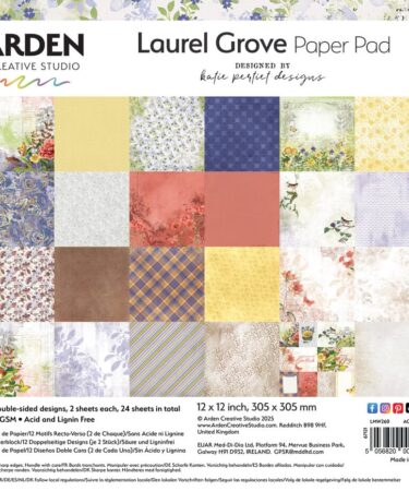 ARDEN CREATIVE STUDIO - Collezione Laurel Grove  12x12 Inch Paper Pad