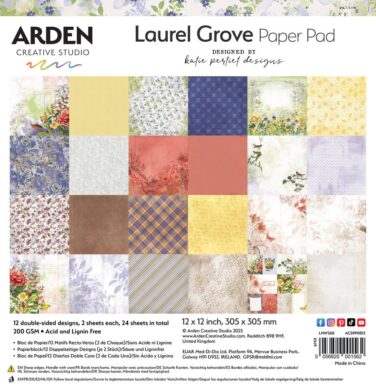 ARDEN CREATIVE STUDIO - Collezione Laurel Grove  12x12 Inch Paper Pad