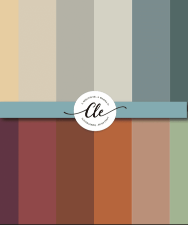 IL NEGOZIO DELLA MAMMA DI CLE- LE CARTE DELLA CLE- PALETTE TINTA UNITA AUTUNNO  - SU ORDINAZIONE