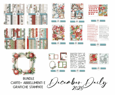 DECEMBER DAILY 2025 - SUPER BUNDLE CARTE E ABBELLIMENTI e GRAFICHE STAMPATE