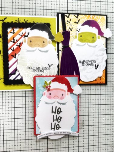 CARD NATALE CHE SCIVOLA VERSO HALLOWEEN-PRODOTTO CONTENITORE