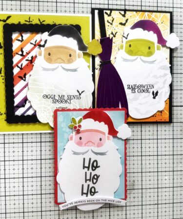 CARD NATALE CHE SCIVOLA VERSO HALLOWEEN-PRODOTTO CONTENITORE