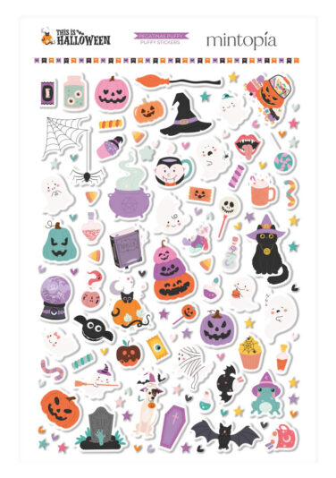 MINTOPIA - Collezione This is Halloween - Pegatinas puffy ilustraciones