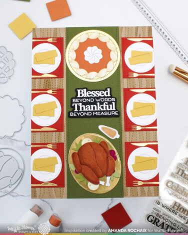 Alternative view of WAFFLE FLOWER - Table Runner Die