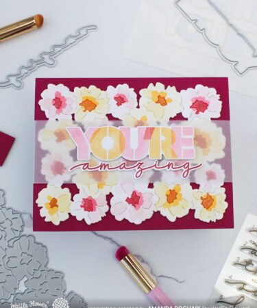 Alternative view of WAFFLE FLOWER - Overlapping You're Additions Matching Die