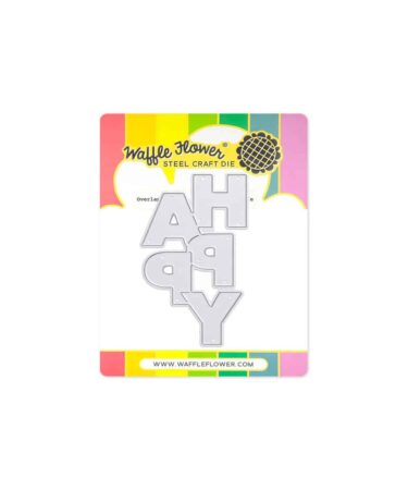 WAFFLE FLOWER - Overlapping Vertical Happy Word Die