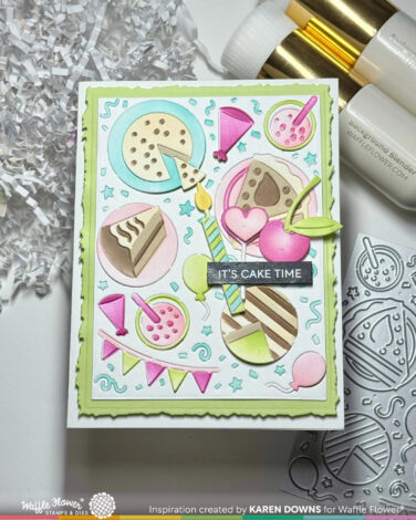 Alternative view of WAFFLE FLOWER - Cake Time Texture Die