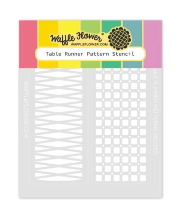 WAFFLE FLOWER - Table Runner Pattern Stencil