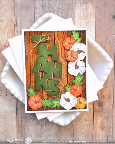 Alternative view of WAFFLE FLOWER - Pumpkin Time Texture Die