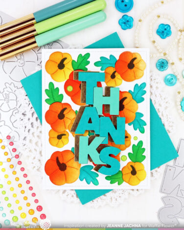 Alternative view of WAFFLE FLOWER - Pumpkin Time Coloring Stencil