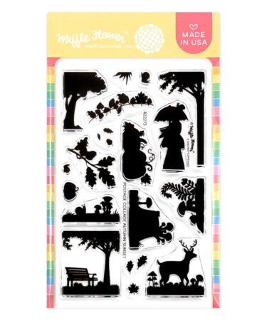 WAFFLE FLOWER - Postage Collage Autumn Sunset Stamp Set