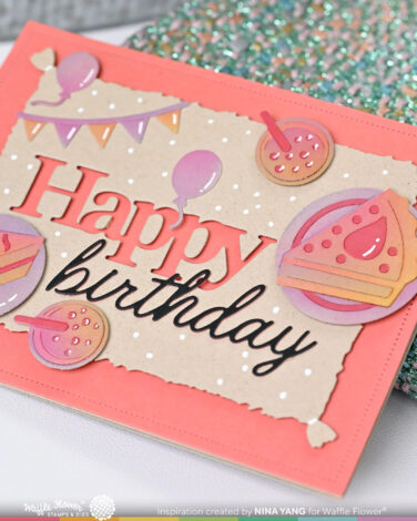 Alternative view of WAFFLE FLOWER - Script Birthday Die