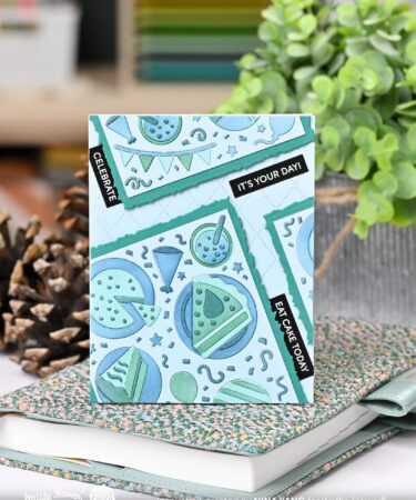 Alternative view of WAFFLE FLOWER - Cake Time Sepia Layers Stencil