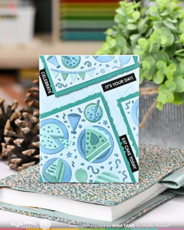 Alternative view of WAFFLE FLOWER - Cake Time Sepia Layers Stencil