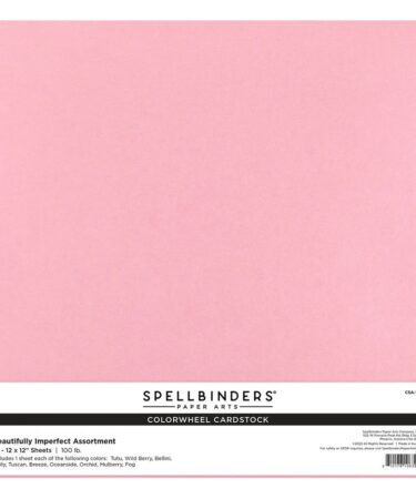 SPELLBINDERS - Collezione Beautifully Imperfect - Beautifully Imperfect ColorWheel Cardstock 12 x 12" - 10 FOGLI ASSORTITI