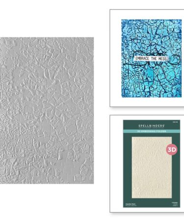 SPELLBINDERS - Collezione Beautifully Imperfect - Crackle Paint 3D Embossing Folder