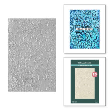 SPELLBINDERS - Collezione Beautifully Imperfect - Crackle Paint 3D Embossing Folder