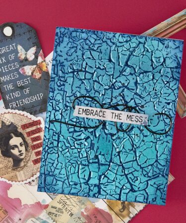 Alternative view of SPELLBINDERS - Collezione Beautifully Imperfect - Crackle Paint 3D Embossing Folder
