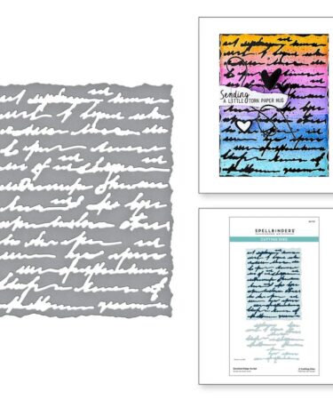 SPELLBINDERS - Collezione Beautifully Imperfect - Deckled Edge Script Etched Dies