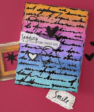 Alternative view of SPELLBINDERS - Collezione Beautifully Imperfect - Deckled Edge Script Etched Dies