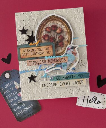 Alternative view of SPELLBINDERS - Collezione Beautifully Imperfect - Beautifully Imperfect Die Cut Sentiments