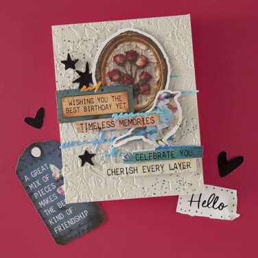 Alternative view of SPELLBINDERS - Collezione Beautifully Imperfect - Beautifully Imperfect Die Cut Sentiments
