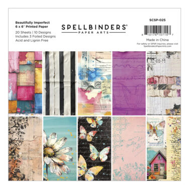 SPELLBINDERS - Collezione Beautifully Imperfect - Beautifully Imperfect 6 x 6" Printed Paper