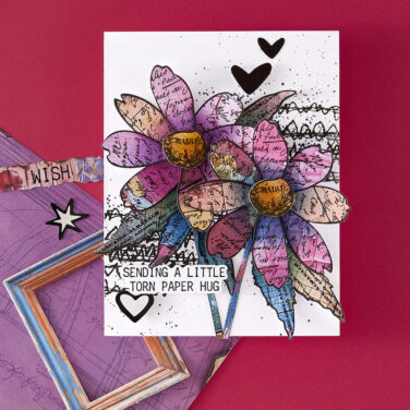 Alternative view of SPELLBINDERS - Collezione Beautifully Imperfect - Sculpted Scripted Floral Clear Stamp & Die Set