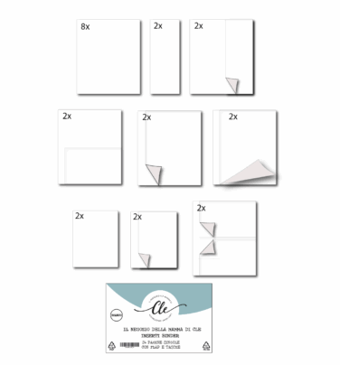 IL NEGOZIO DELLA MAMMA DI CLE - INSERTI BINDER 24 PCS BIANCO
