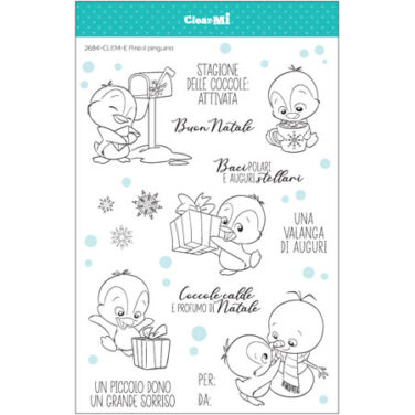 IMPRONTE D'AUTORE - set di timbri-   Pino il pinguino