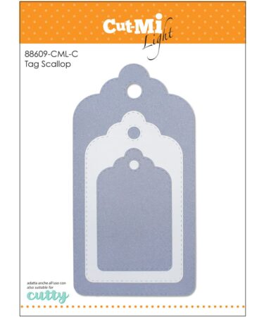 IMPRONTE D'AUTORE - set di fustelle - Tag Scallop