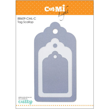 IMPRONTE D'AUTORE - set di fustelle - Tag Scallop