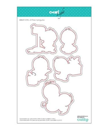 IMPRONTE D'AUTORE - set di fustelle-  Pino il pinguino