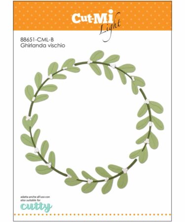 IMPRONTE D'AUTORE - set di fustelle -  Ghirlanda vischio