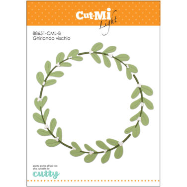 IMPRONTE D'AUTORE - set di fustelle -  Ghirlanda vischio