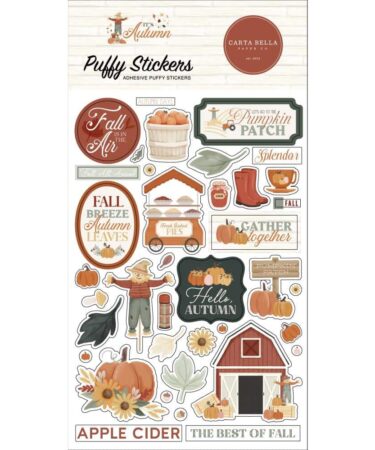CARTA BELLA - Collezione It's Autumn - It's Autumn Puffy Stickers