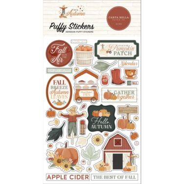 CARTA BELLA - Collezione It's Autumn - It's Autumn Puffy Stickers