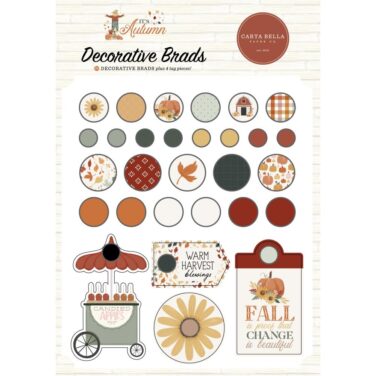 CARTA BELLA - Collezione It's Autumn -It's Autumn Adhesive Brads