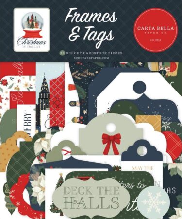 CARTA BELLA - Collezione Christmas In The City - Christmas In The City Frames & Tags