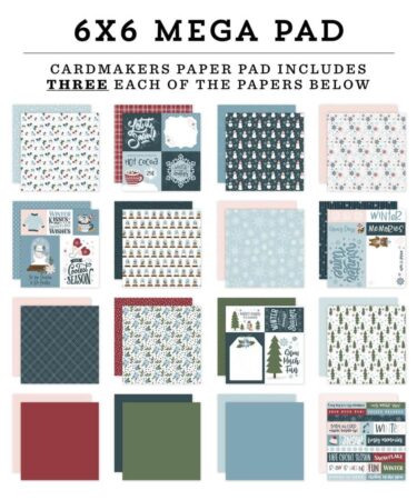 Alternative view of ECHO PARK - Collezione Winter Fun - 6x6 Inch Cardmakers Mega Pad