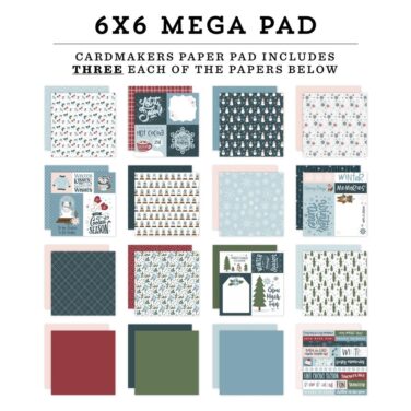 Alternative view of ECHO PARK - Collezione Winter Fun - 6x6 Inch Cardmakers Mega Pad