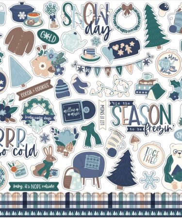 ECHO PARK - Collezione Snow Day - Echo Park Snow Day Element Sticker