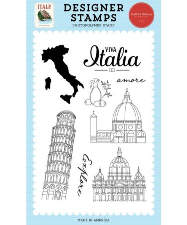 CARTA BELLA - Collezione Italy - Italy Stamp Set Viva Italia